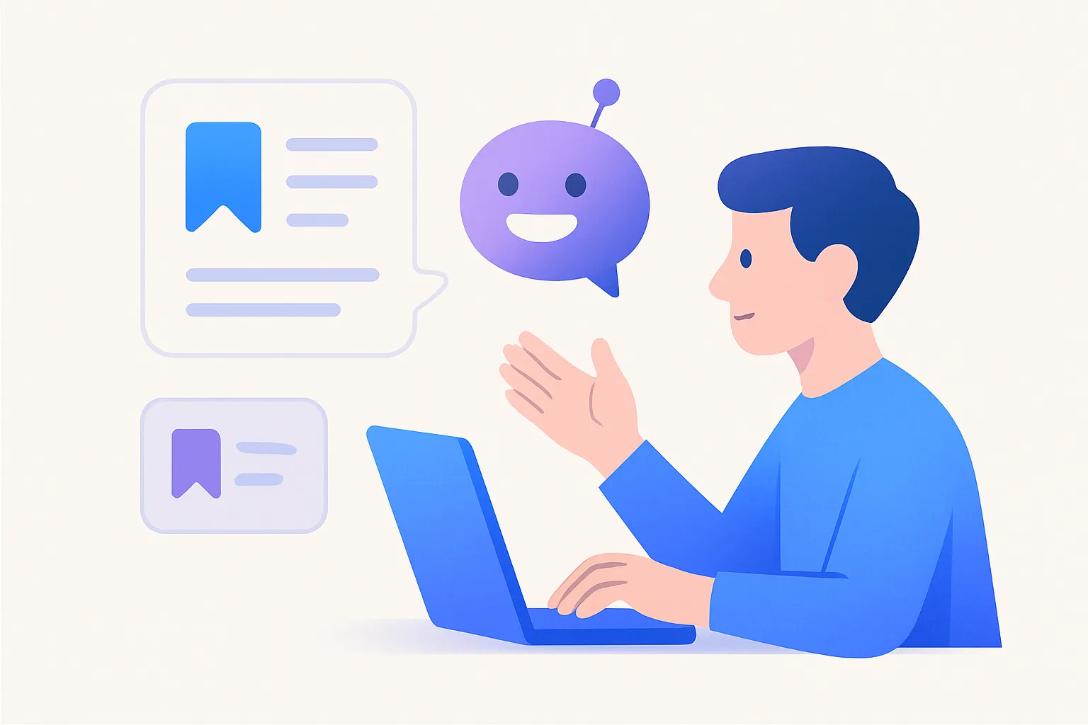 How to Chat With Your Saved Articles and Bookmarks — illustration
